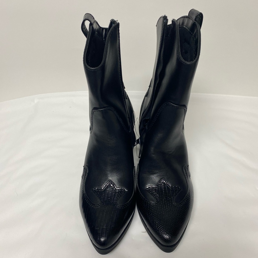 Soda Women’s Western ankle Boots Pointed Toe Black Size 6.5